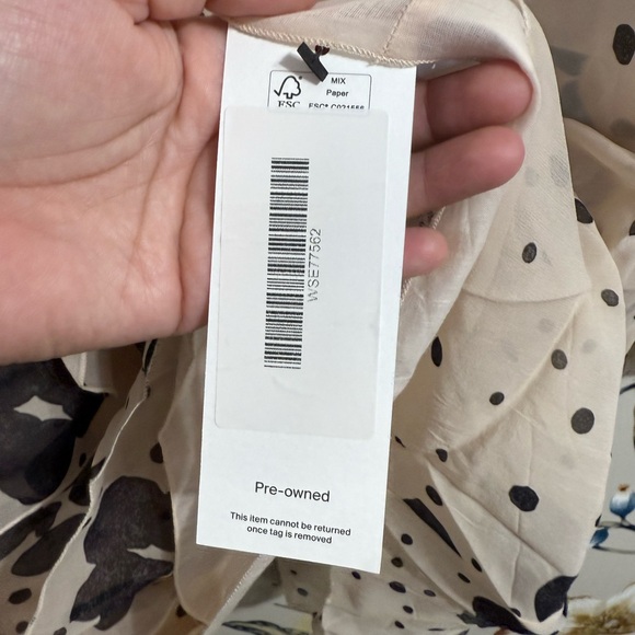 See by Chloe silk floral print mini dress Size 36 feminine formal Academia Dress - Picture 8 of 12